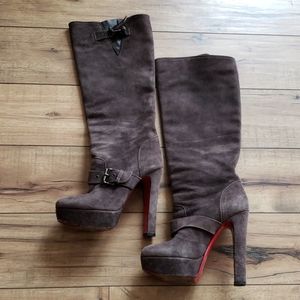 Pre owned Christian Louboutin knee high boots
